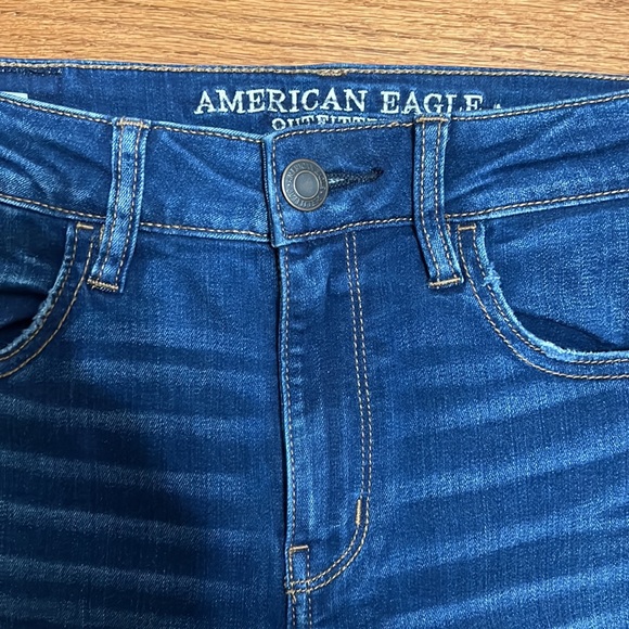 American Eagle Hi-RiseJegging Super Stretch X Size 6 Ripped - Picture 6 of 10